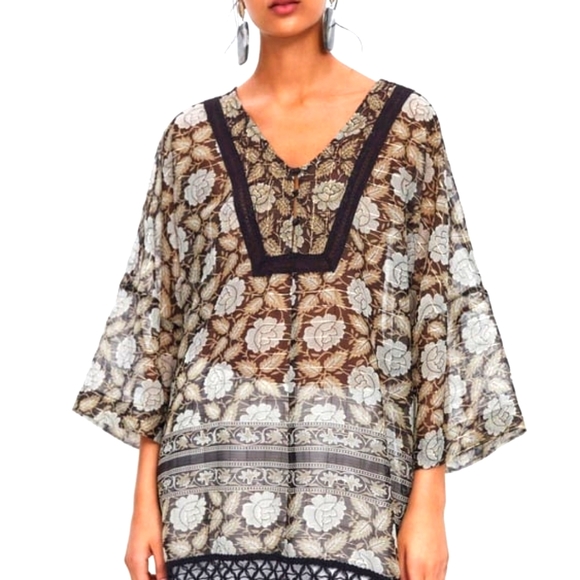 Zara Tops - Zara Tunic/Caftan XS-S